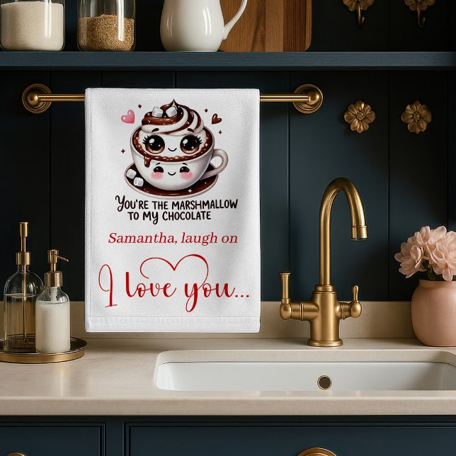 Custom Name Love Quote Funny Food Towel Kökshandduk (Custom Name Love Quote Funny Food Towel)