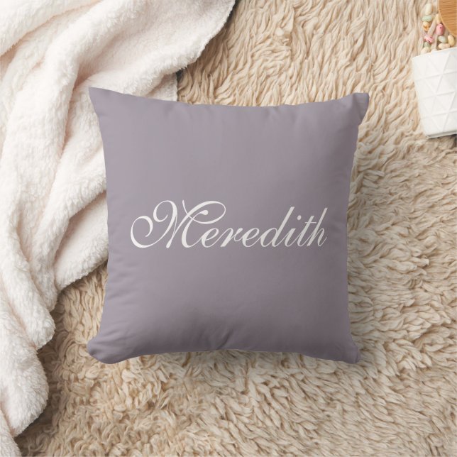 Custom Name Luxury Throw Pillow Kudde (Filt)