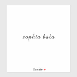 Custom Name Modern Handwritten Design Klistermärken