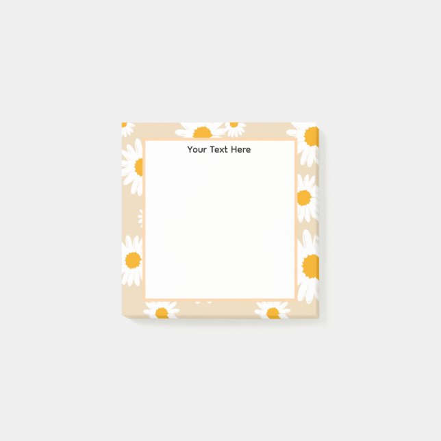Custom Name Modern Minimal Stylish Personalized Post-it Block (Framsida)