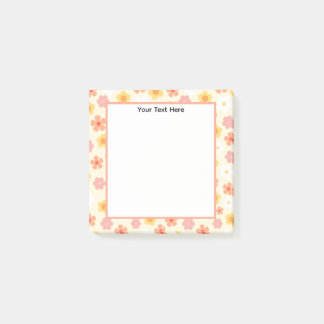 Custom Name Modern Minimal Stylish Personalized Post-it Block