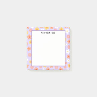 Custom Name Modern Minimal Stylish Personalized Post-it Block