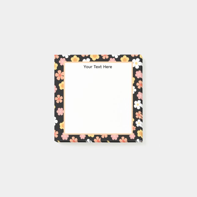 Custom Name Modern Minimal Stylish Personalized Post-it Block (Framsida)