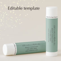 Custom Name Modern Sage Business Promotional Gift