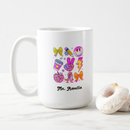 Custom Name Mug, Custom Teacher Mug,Back to school Kaffemugg