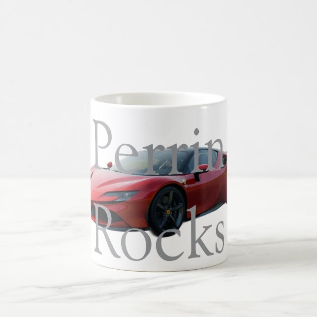 Custom Name Mug with car Kaffemugg (Center)