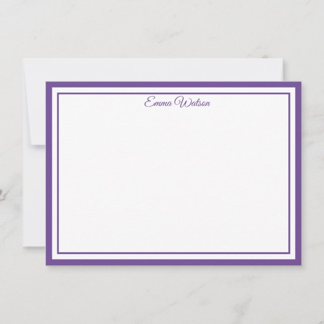 Custom Name Note Card Anteckningskort (Framsida)