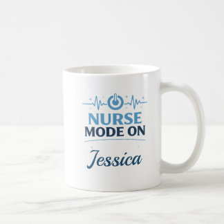 Custom Name Nurse Mode On Coffee Mug Gift Kaffemugg