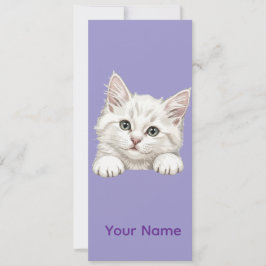 Custom Name Personalized Kitten Art Gift Inbjudningar