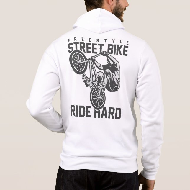Custom name Street Bike T Shirt (Baksida)