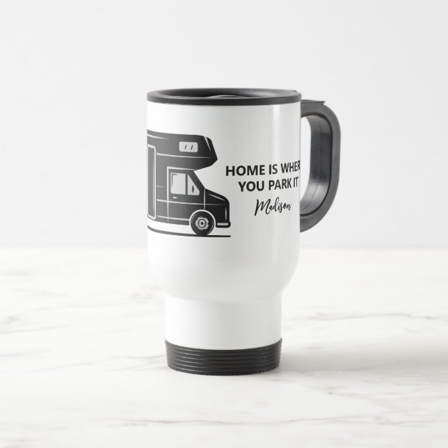 Custom Name & Text Camper Van Resemugg (Framsida höger)