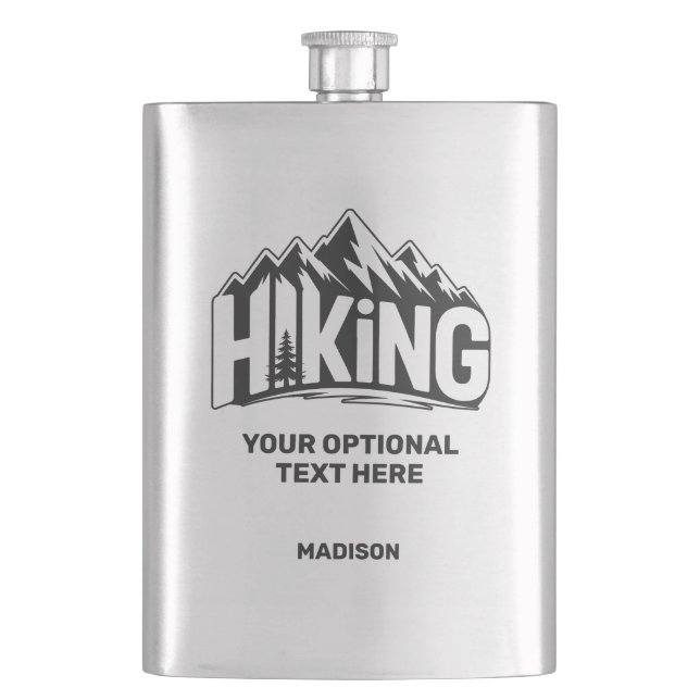 Custom Name & Text Hiking Fickplunta (Framsidan)