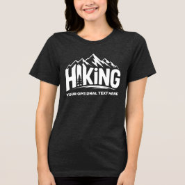 Custom Name & Text Hiking T Shirt