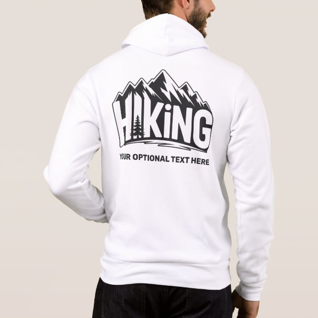 Custom Name & Text Hiking T Shirt (Baksida)
