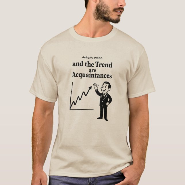 Custom Name Trend Chart Funny Trader T Shirt (Framsida)