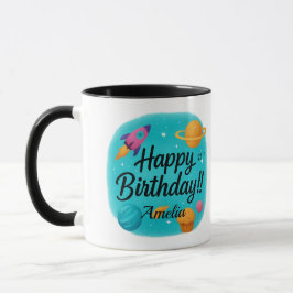 Custom Name Turquoise 21st Birthday Mugg