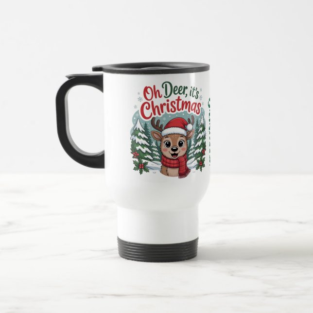Custom name unique Christmas deer Resemugg (Vänster)