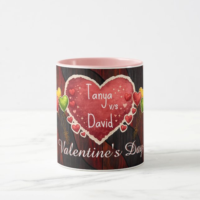 custom name valentines mugs mugg (Center)