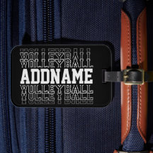 CUSTOM NAME Vanishing Volleyball Logotyp Player