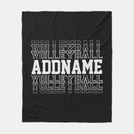 CUSTOM NAME Vanishing Volleyball Logotyp Player Fleecefilt