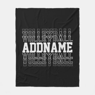 CUSTOM NAME Vanishing Volleyball Logotyp Player Fleecefilt