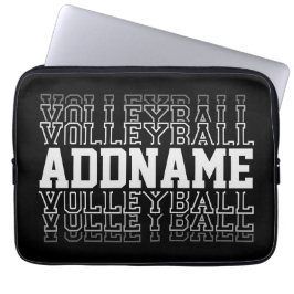 CUSTOM NAME Vanishing Volleyball Logotyp Player Laptop Fodral