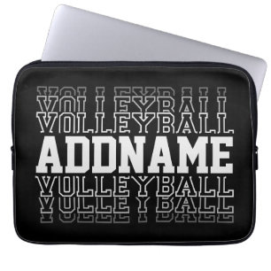 CUSTOM NAME Vanishing Volleyball Logotyp Player Laptop Fodral