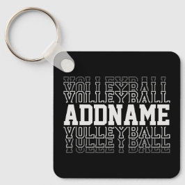 CUSTOM NAME Vanishing Volleyball Logotyp Player Nyckelring
