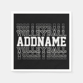 CUSTOM NAME Vanishing Volleyball Logotyp Player Pappersservett