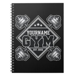 Custom NAME Weightlifting Home Crossfit Gym Anteckningsbok