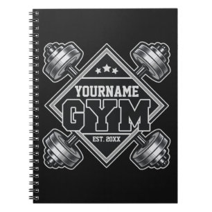 Custom NAME Weightlifting Home Crossfit Gym Anteckningsbok