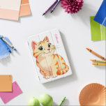 Custom name with a cool cat iPad mini skydd<br><div class="desc">Personalize your name with a cool cute cat</div>