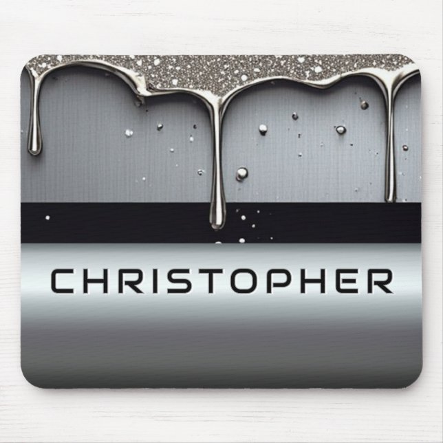 Custom Name With Dripping Liquid Metal Musmatta (Framsidan)