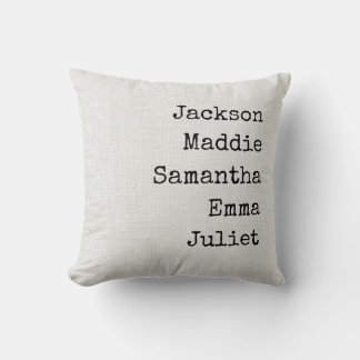 Custom Names Grandma & Mom Decorative Throw Pillow Kudde