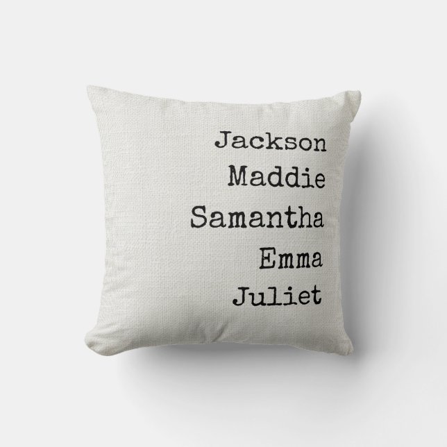 Custom Names Grandma & Mom Decorative Throw Pillow Kudde (Framsida)