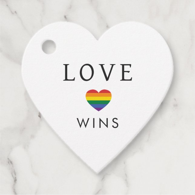 Custom Names / Text Rainbow LOVE Gåvor Etiketter (Framsida)