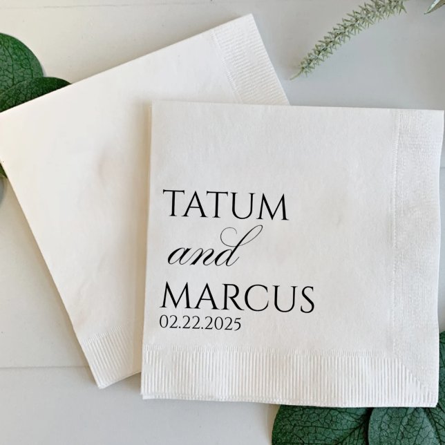 Custom Napkins, Wedding, Anniversary, Engagement Pappersservett (Skapare uppladdad)