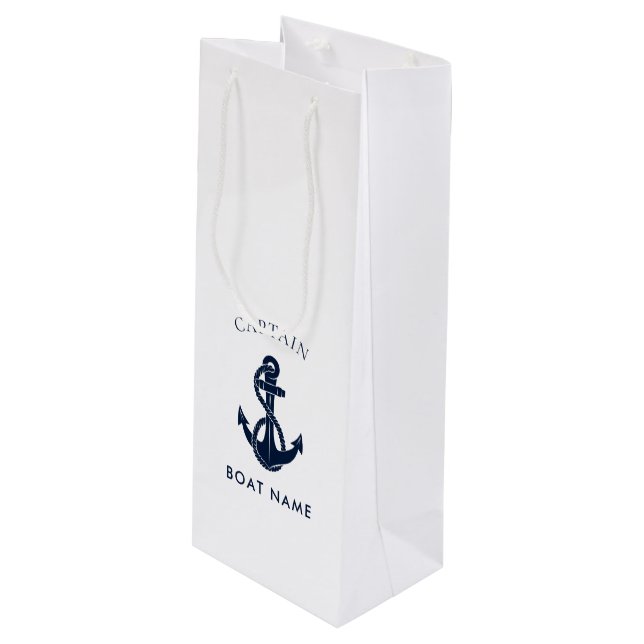 Custom Nautical Boat Anchor Captain (Framsidan Vinklad)