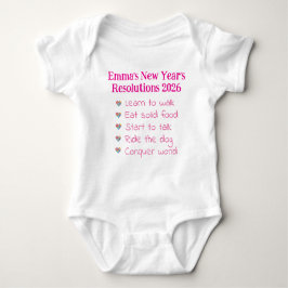 Custom New Year's Resolutions, Girl, Funny    T Shirt