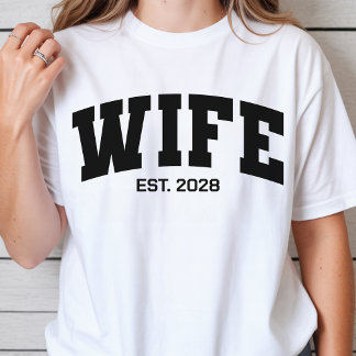 Custom Newlyweds Matching Shirt, Wife Husband Gift T Shirt