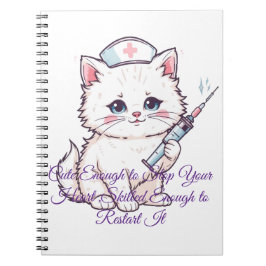 Custom Nurse Cat Skilled Enough Anteckningsbok