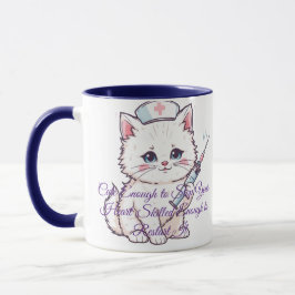 Custom Nurse Cat Skilled Enough Mugg