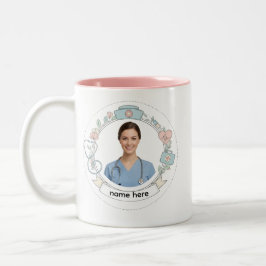 Custom Nurse Mug – Personalized Medical Gift Två-Tonad Mugg