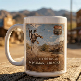 Custom Oatman Donkey Route 66 Centennial Gift Jumbo Mugg