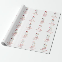 Custom One Jolly Goose December First Birthday Presentpapper