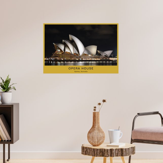 Custom Opera House Poster Personalized Wall Art (Vardagsrum 3)