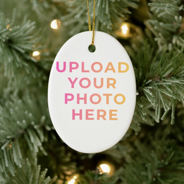 Custom Ornament | Photo, Name & Family Keepsake (Träd)