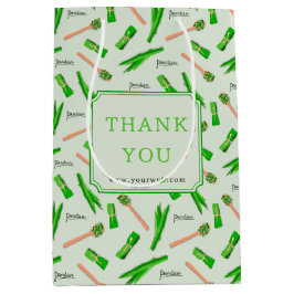 Custom Pandan Leaf Pattern Paper Bag