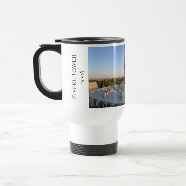 Custom  Paris panoramic skyline Travel  Mug Resemugg (Vänster)