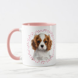 Custom pastel pink cavalier mug Photo Personalized Mugg